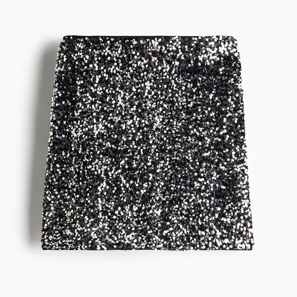 NWT H&M Sequins Skirt Sz 4